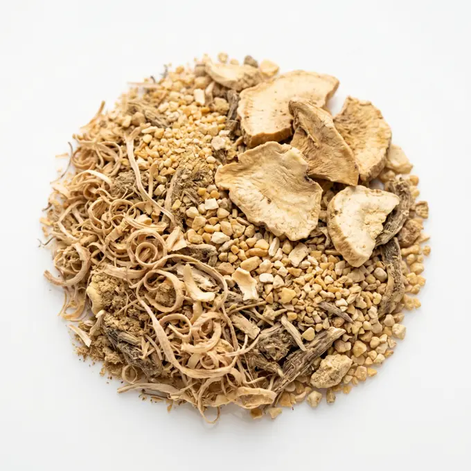 Maca roots representing maca root extract in SodaBurn